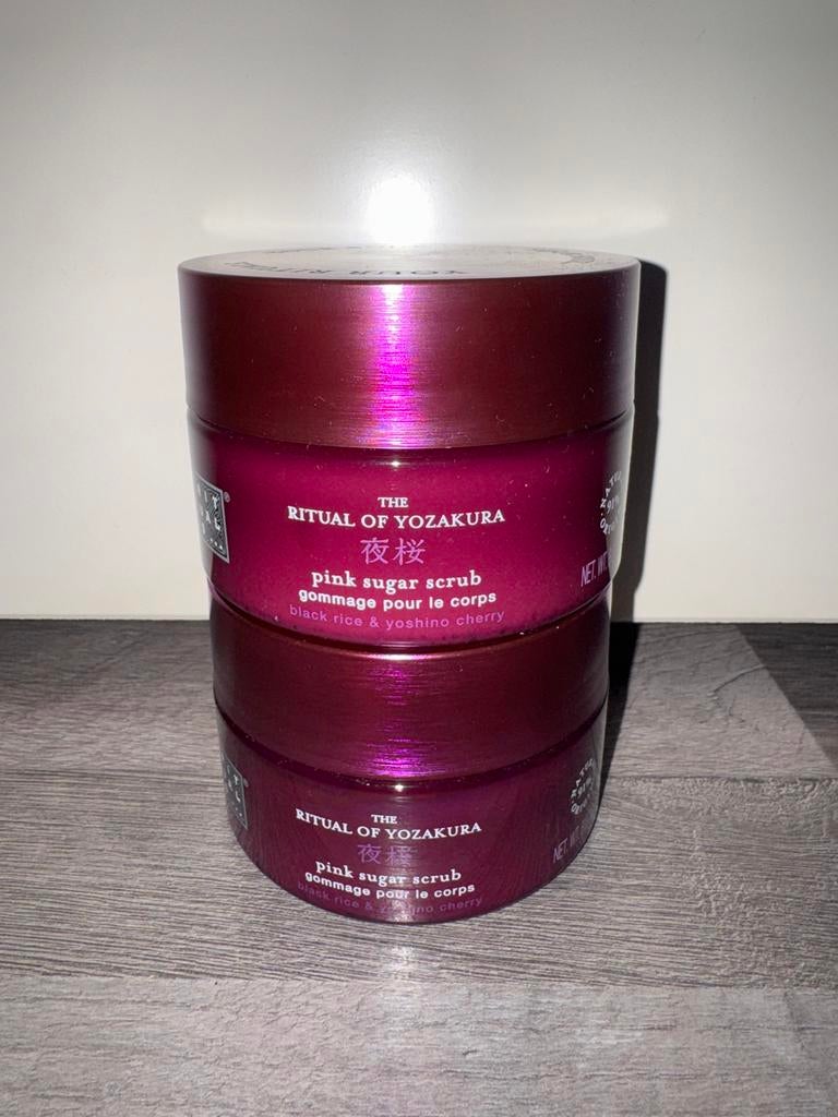2x Rituals of Yozakura Pink Sugar Scrub, Verzenden, Nieuw, Bodylotion, Crème of Olie