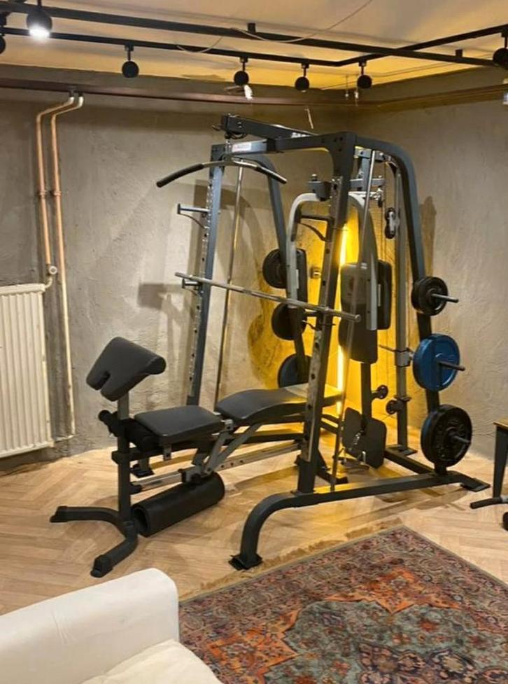 Marcy Smith Machine Home Gym - Krachtstation, Sport en Fitness, Fitnessmaterialen, Gebruikt, Fitnessbank, Armen, Benen, Borst