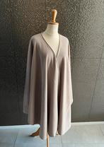 Luxe Kasjmier Wollen Cape Omslagdoek in Taupe, Ophalen of Verzenden, Zo goed als nieuw, Maat 42/44 (L), Beige