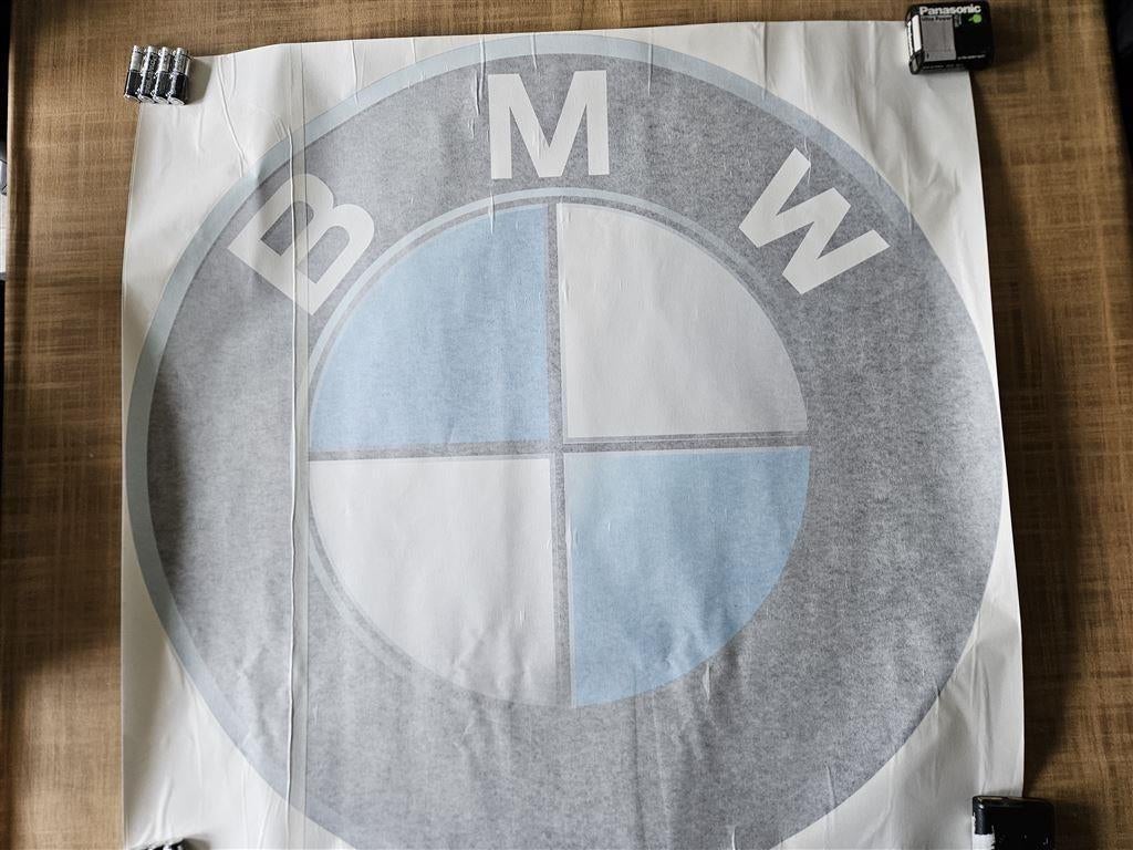 BMW Logo muursticker 75 cm, Nieuw, Ophalen of Verzenden, Schilderij, Minder dan 50 cm