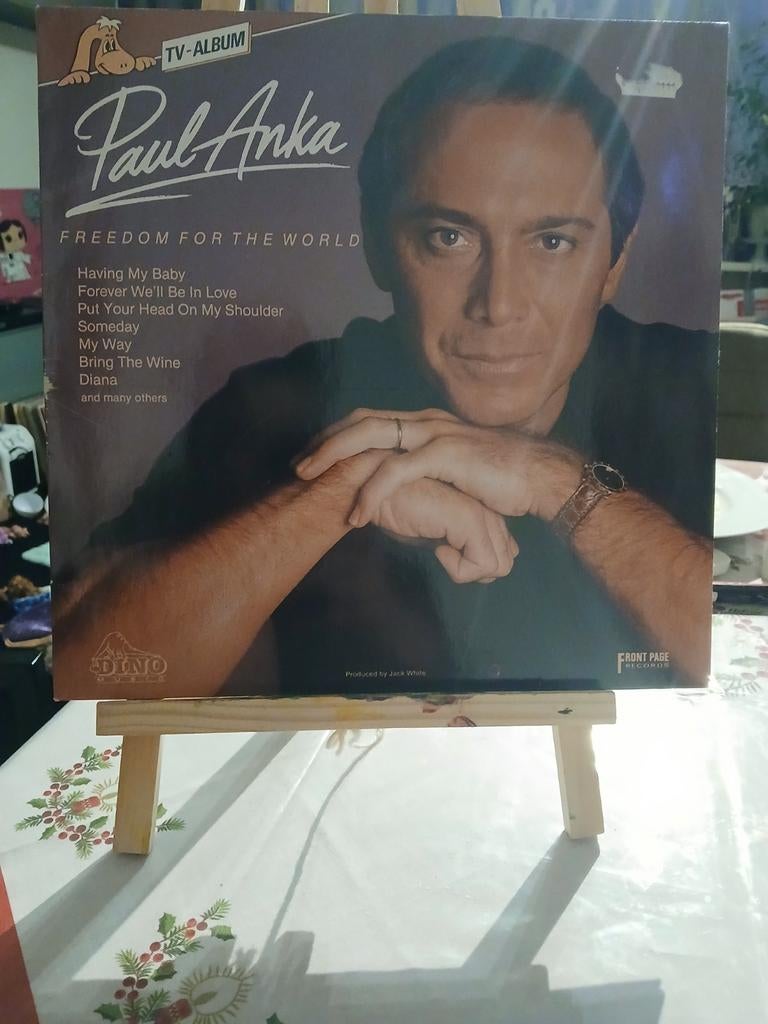 Paul Anka - Freedom For The World LP Vinyl TV-Album, Ophalen of Verzenden, Gebruikt, 12 inch