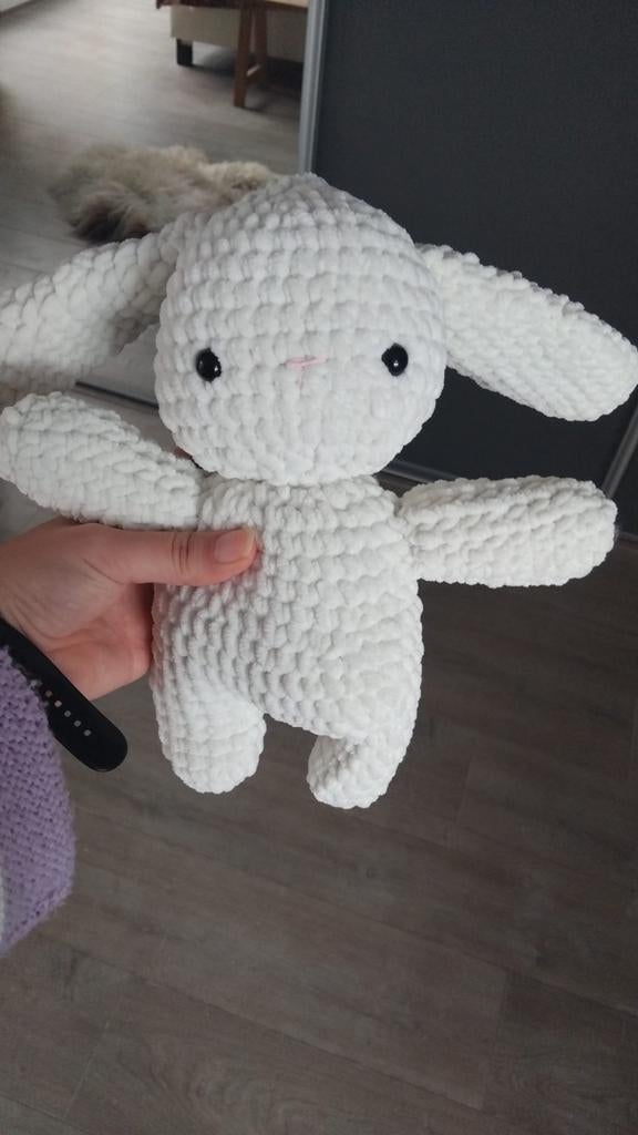 Gehaakte knuffel konijn, handmade, Ophalen of Verzenden, Nieuw