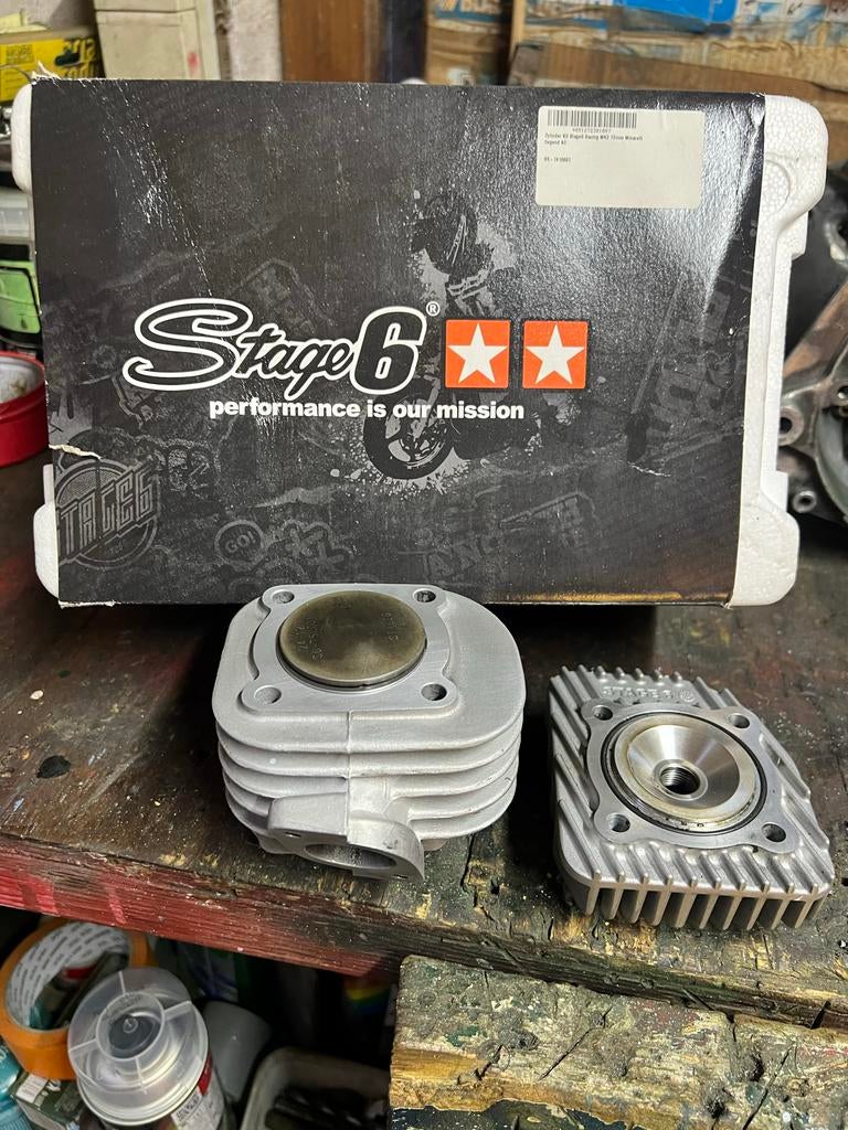 Stage 6 mk 2 ac minarelli horizontaal pen 10, Fietsen en Brommers, Brommeronderdelen | Scooters, Nieuw, Overige merken, Cilinder