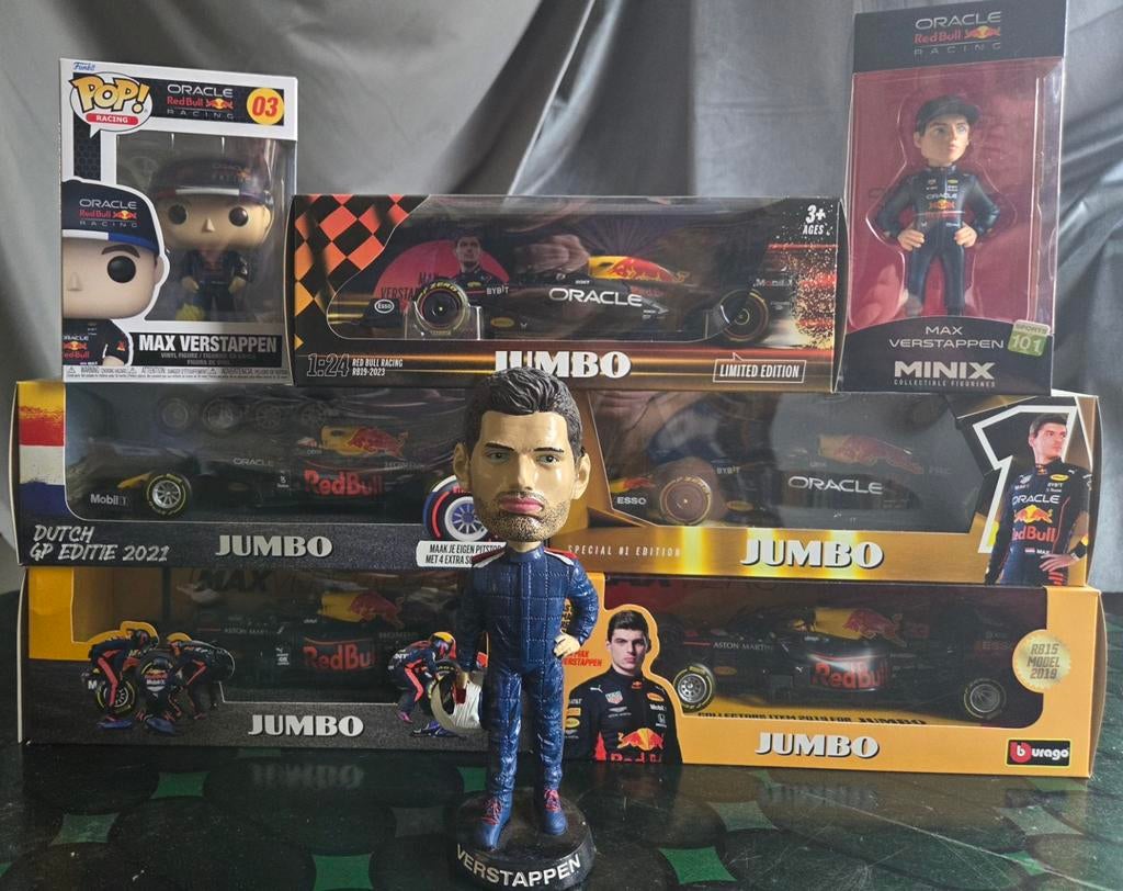 Max Verstappen Collectie: Auto's, Funko, Minix, Bobble, Verzamelen, Automerken, Motoren en Formule 1, Ophalen of Verzenden, Nieuw