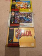 3 SNES Klassiekers: Zelda CIB, Turtles , Goof Troop CIB, Avontuur en Actie, Gebruikt, 2 spelers, Eén computer