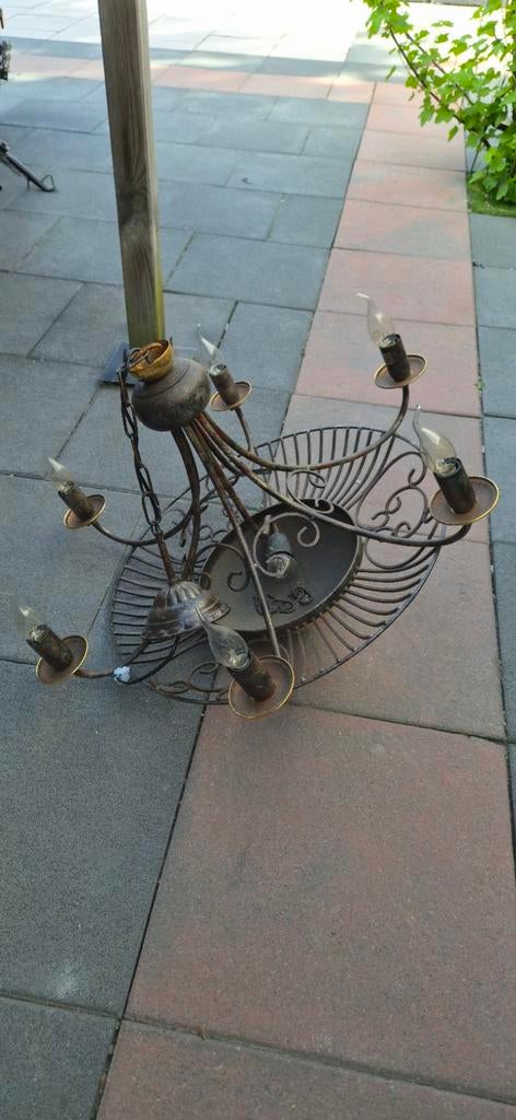 Kroonluchter 6 lampen, Huis en Inrichting, Lampen | Kroonluchters, Ophalen