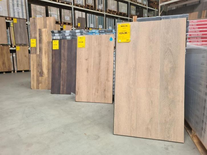 Laminaat vloeren | Bikkel XXL | Klasse 33 | Waterwerend, Niet ingevuld, Bruin, 75 m² of meer, Niet ingevuld