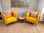 2 gele fauteuils Ikea Ekero, Ophalen, Minder dan 75 cm, Zo goed als nieuw, Stof
