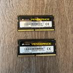 16GB = 2x8GB DDR4 SODIMM 2.400MHz Corsair Vengeance RAM, Gebruikt, DDR4, Ophalen of Verzenden, 2400MHz