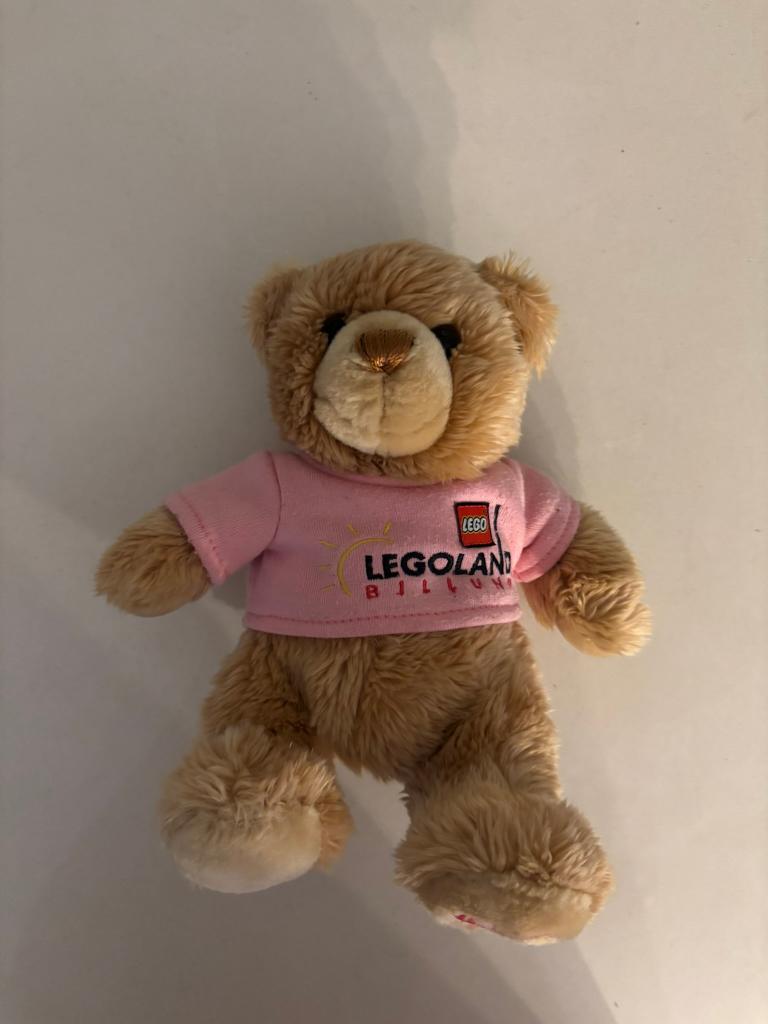 Legoland beer knuffel roze shirt billund denemarken!, Overige merken, Overige karakters, Beer, Ophalen of Verzenden