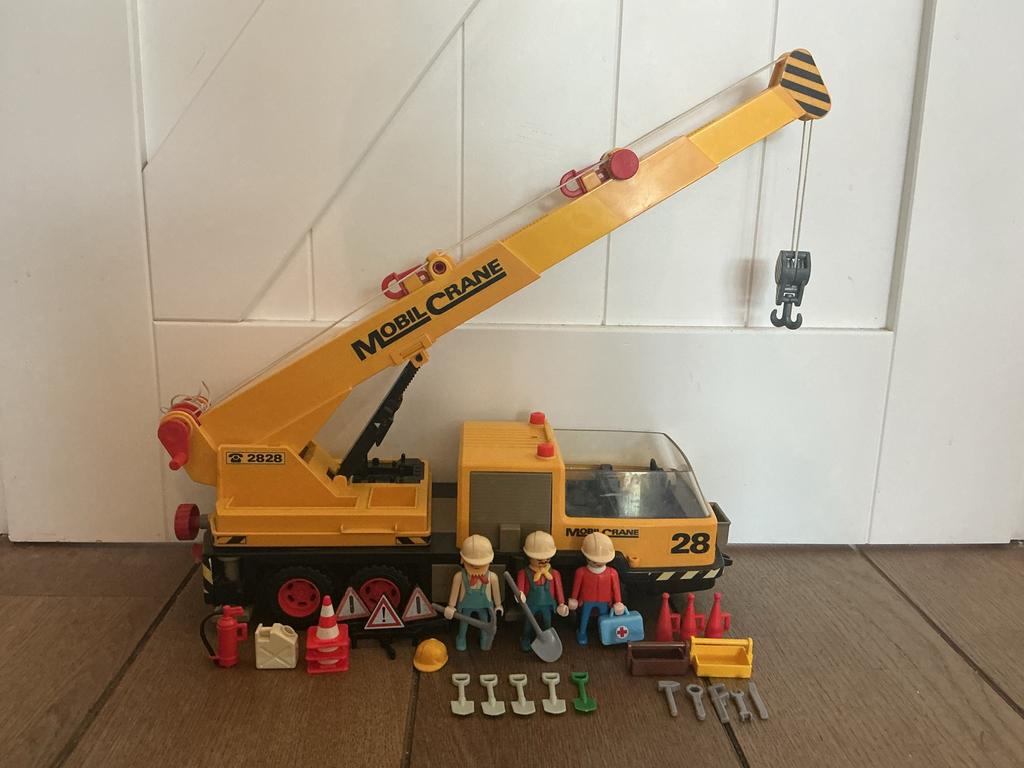 Playmobil Mobiele Kraan met figuren en accessoires, Ophalen of Verzenden, Gebruikt