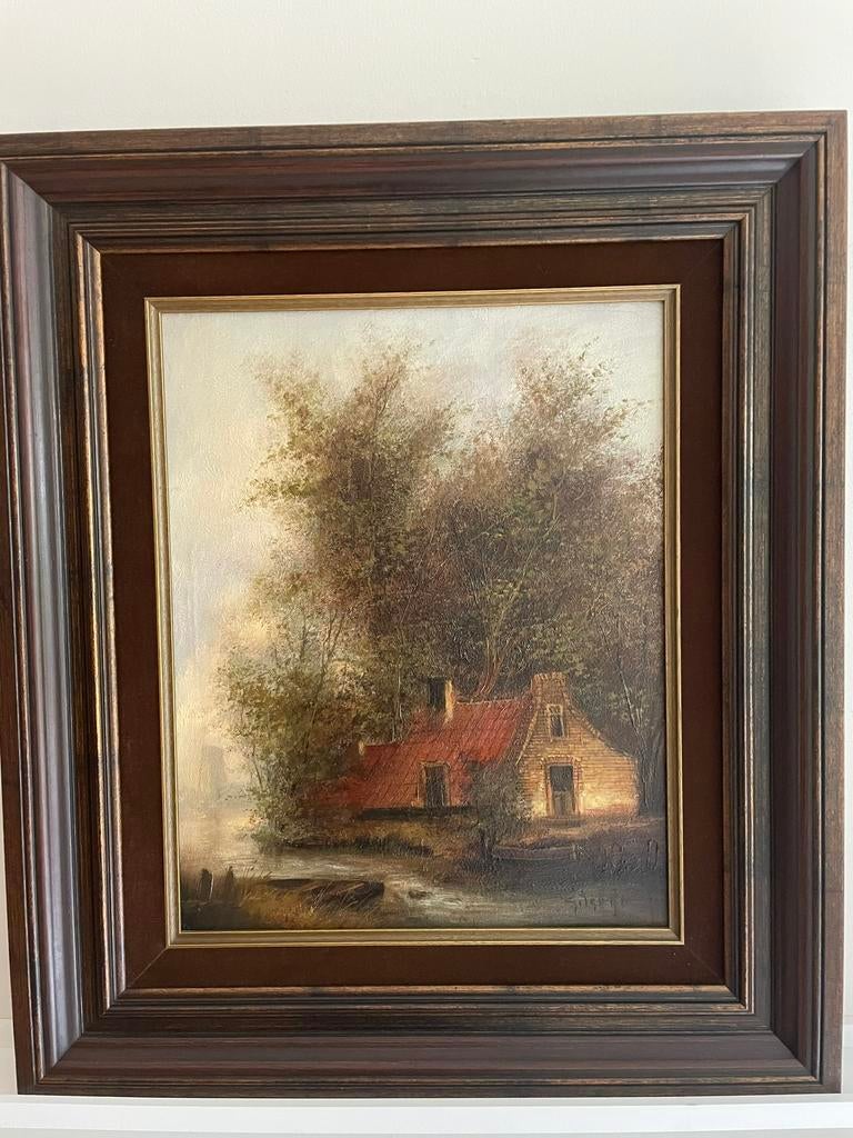 Prachtig schilderij in zeer goede staat van Gilgert, Ophalen of Verzenden