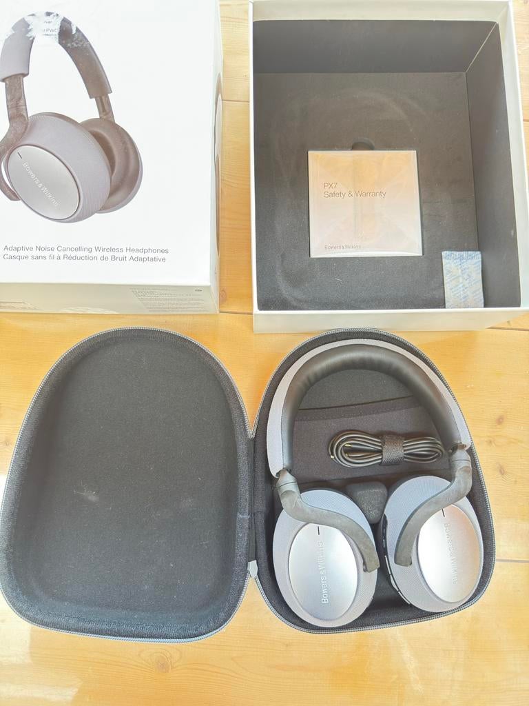 Bowers & Wilkins PX7 Adaptive Noise Cancelling Hoofdtelefoon, Audio, Tv en Foto, Koptelefoons, Zo goed als nieuw, Over oor (circumaural)