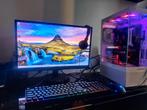 Game pc setup, monitor etc, Ophalen, Met monitor, Custom Build, Zo goed als nieuw