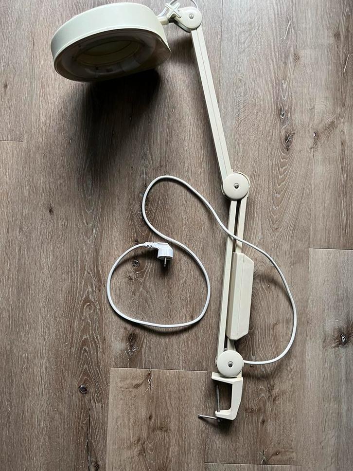 Loeplamp met klem, Hobby en Vrije tijd, Vergrootglazen, Loepen en Loeplampen, Gebruikt, Loeplamp, Ophalen