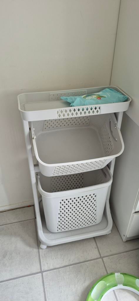 KROMS Wasmand Lichtgrijs - Zo goed als nieuw, Ophalen, Zo goed als nieuw