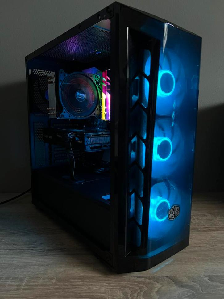 Gaming PC, RX5700XT, 16GB DDR4, Intel I5, Computers en Software, Desktop Pc's, Zo goed als nieuw, 3 tot 4 Ghz, SSD, 16 GB, Met videokaart