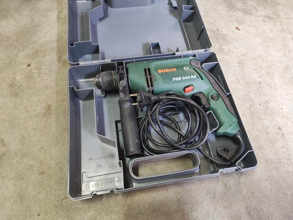 Bosch PSB 600 RE boormachine, Boormachine, Gebruikt, Ophalen of Verzenden, Variabele snelheid