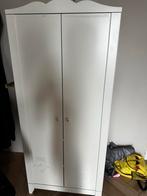 Witte kledingkast met twee deuren, Ophalen, Gebruikt, 50 tot 100 cm, 150 tot 200 cm