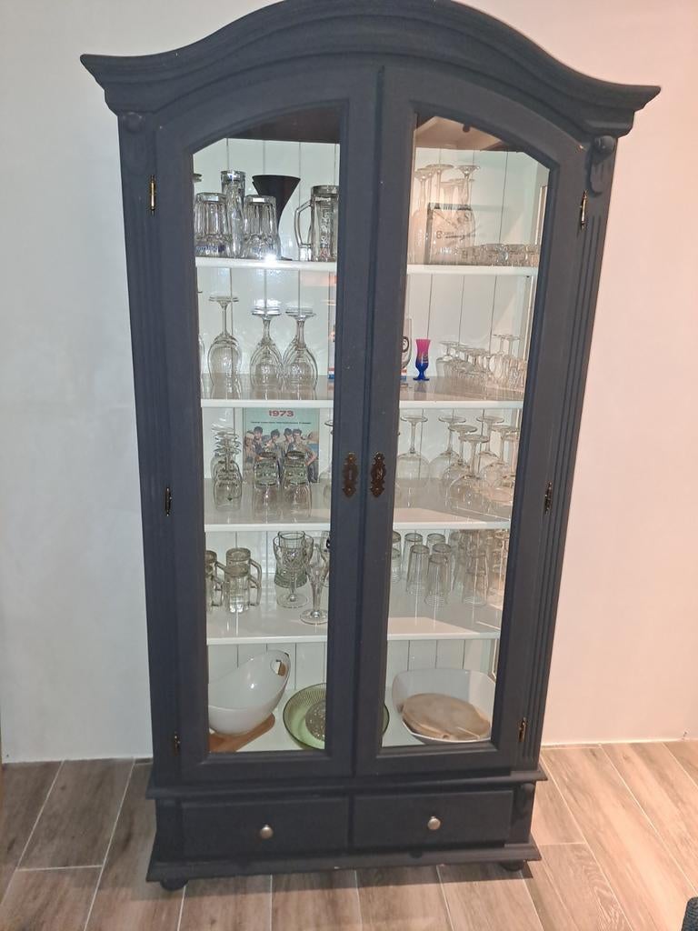 Vitrinekast aangeboden, Ophalen, Gebruikt, 50 tot 100 cm, Minder dan 100 cm