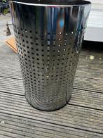 roestvrijstalen wasmand, Huis en Inrichting, Woonaccessoires | Prullenbakken, Ophalen, 40 liter of meer, Zo goed als nieuw, Rvs