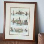 Gravure zuiderzee 1885 Hoorn Enkhuizen Walter William May, Antiek en Kunst, Ophalen