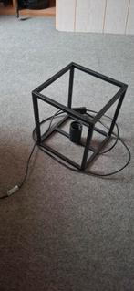 Zwarte kubus tafellamp, Ophalen of Verzenden