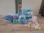 Zeer compleet hamster verblijf, Dieren en Toebehoren, Kooi, Minder dan 75 cm, Zo goed als nieuw, Hamster