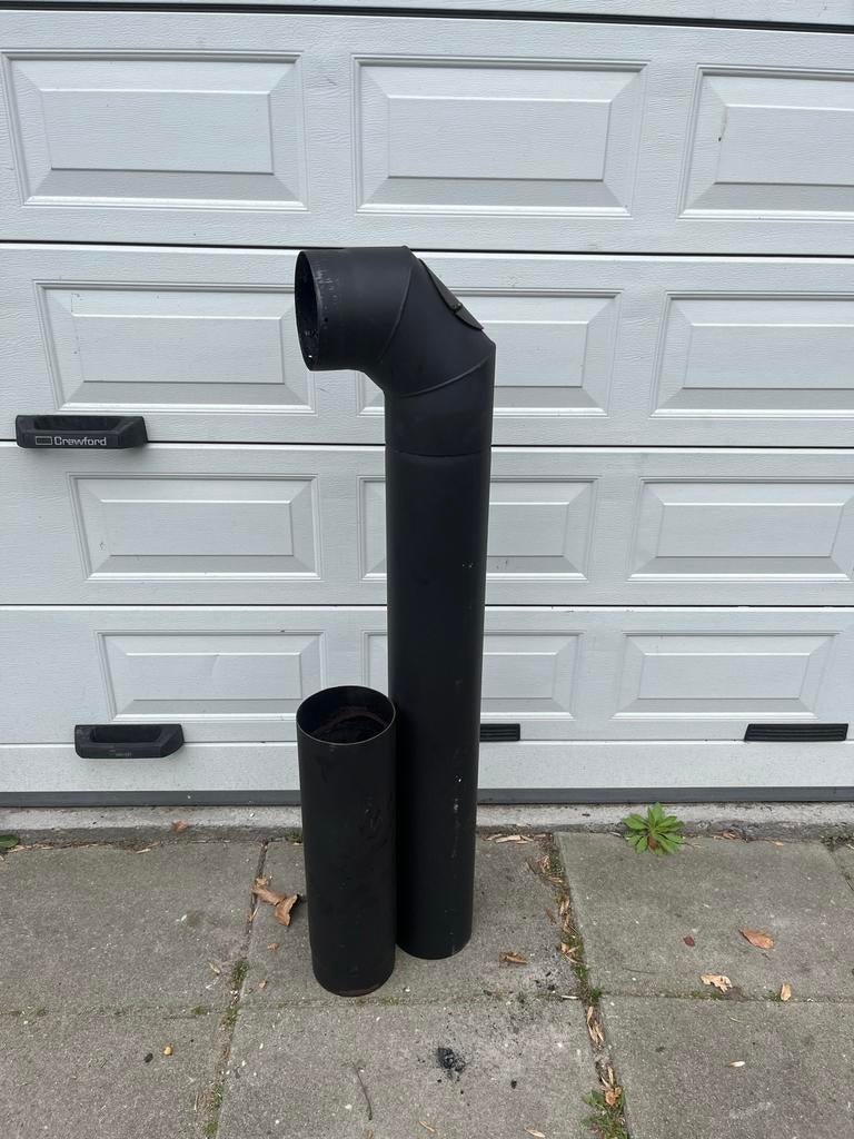 Enkelwandig rookgasafvoer houtkachel diameter 150mm, Ophalen, Gebruikt, Vrijstaande haard, Houthaard