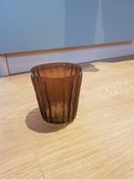 Waxinelichthouder, Huis en Inrichting, Woonaccessoires | Kandelaars en Kaarsen, Overige materialen, Bruin, Ophalen of Verzenden