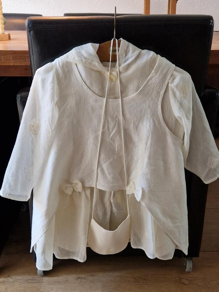 Feestkleding kind - Gebroken wit setje., Kinderen en Baby's, Kinderkleding | Maat 134, Verzenden, Zo goed als nieuw, Meisje