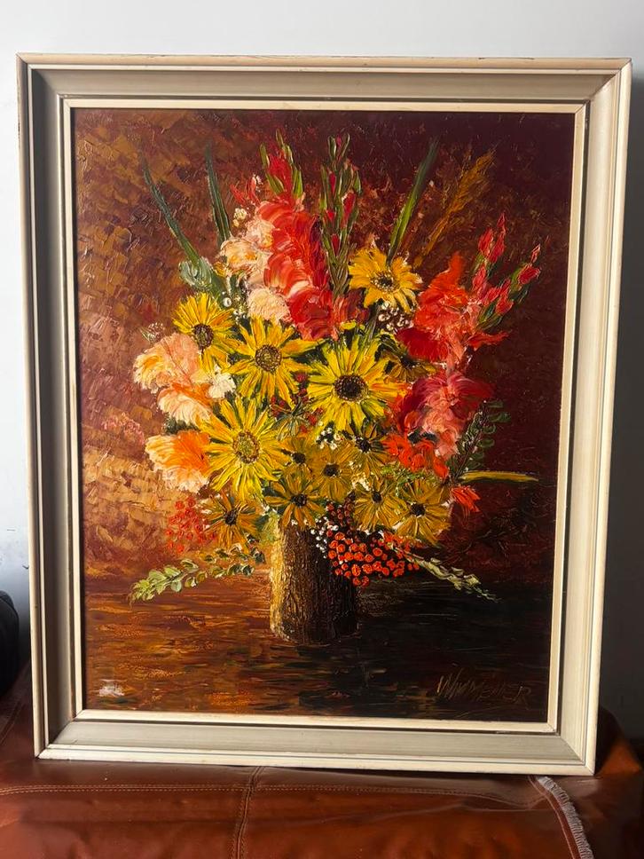 Wim Meijer olieverfschilderij, Antiek en Kunst, Kunst | Schilderijen | Klassiek, Ophalen of Verzenden