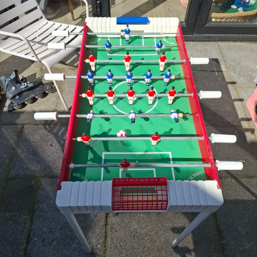 Vintage tafelvoetbal tafel spel, Kinderen en Baby's, Speelgoed | Voetbaltafels, Ophalen, Gebruikt