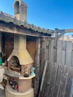 Robuuste betonnen BBQ met schoorsteen, Tuin en Terras, Ophalen of Verzenden, Gebruikt