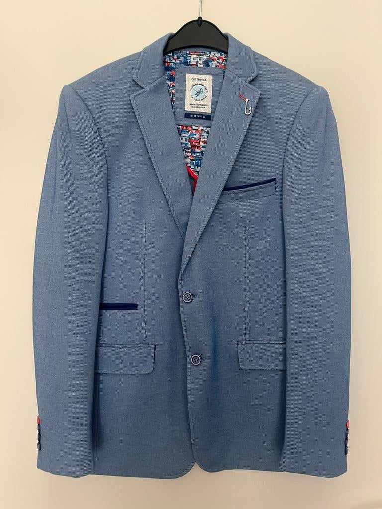 Colbert, A Fish Named Fred, blauw., Kleding | Heren, Kostuums en Colberts, Ophalen of Verzenden, Zo goed als nieuw, Blauw