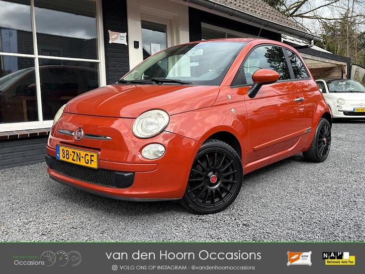 Fiat 500 1.2 TOMAAT-ROOD | AIRCO | NAP | APK NOV | EL RAMEN, Auto's, Fiat, Bedrijf, Te koop, ABS, Airbags, Airconditioning, Alarm