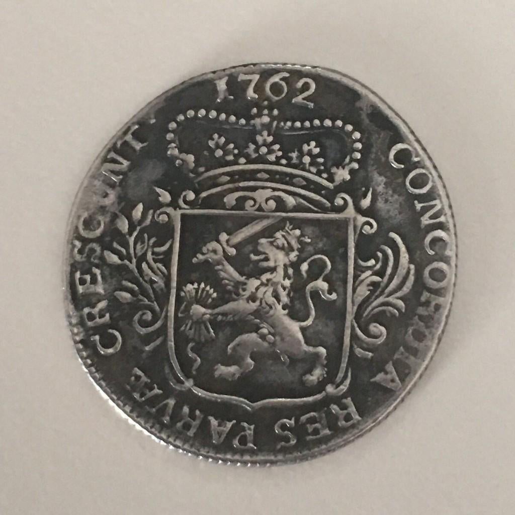 Zeeland Kwart Zilveren Dukaat 1762, Postzegels en Munten, Munten | Nederland, Vóór koninkrijk, Zilver, Losse munt, Overige waardes