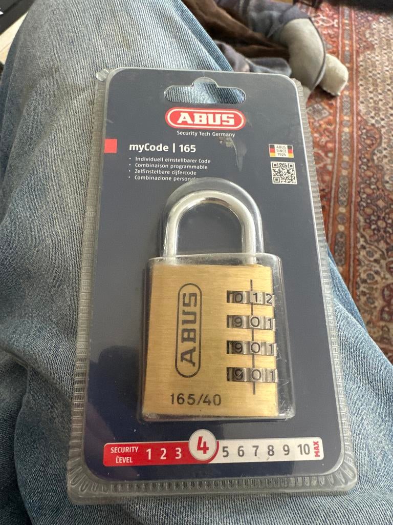 ABUS myCode 165 Cijferslot - Nieuw in verpakking, Ophalen of Verzenden, Nieuw, Koper of Messing, Slot