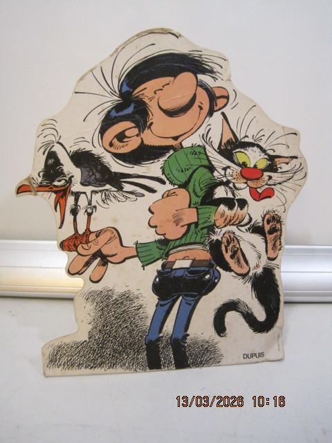 guust flater reclame bord karton 33 cm gehavend (379), Verzamelen, Merken en Reclamevoorwerpen, Gebruikt, Reclamebord, Ophalen of Verzenden