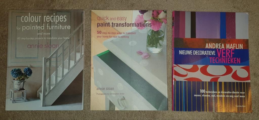 3 boeken Verftechnieken en decoratie Annie Sloan, Ophalen of Verzenden, Muziek, Film of Tv