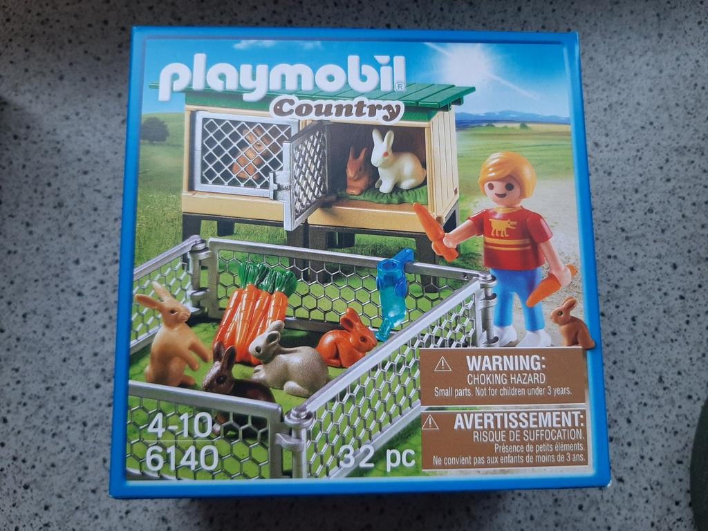 Playmobil Country Konijnenhok 6140 - Complete Set, Ophalen of Verzenden, Nieuw, Complete set