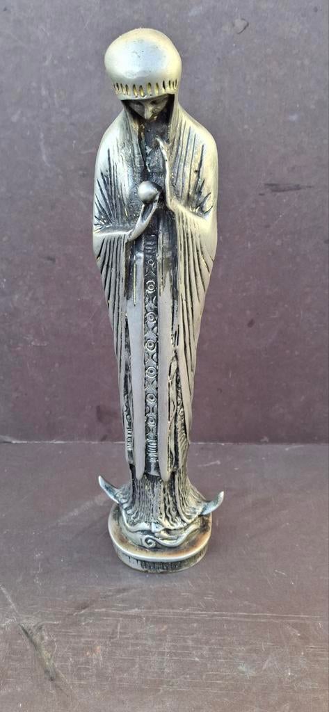 Brons verzilverde madonna, Ophalen of Verzenden