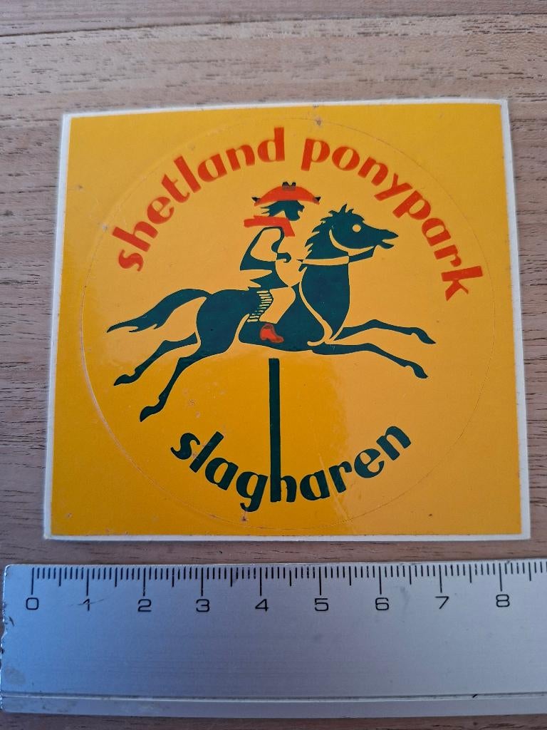 Sticker ponypark Slagharen, Ophalen of Verzenden, Zo goed als nieuw, Bedrijf of Vereniging