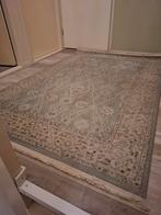 Vloerkleed blauw/crème 140x200 cm, Ophalen, Gebruikt, 100 tot 150 cm, Blauw