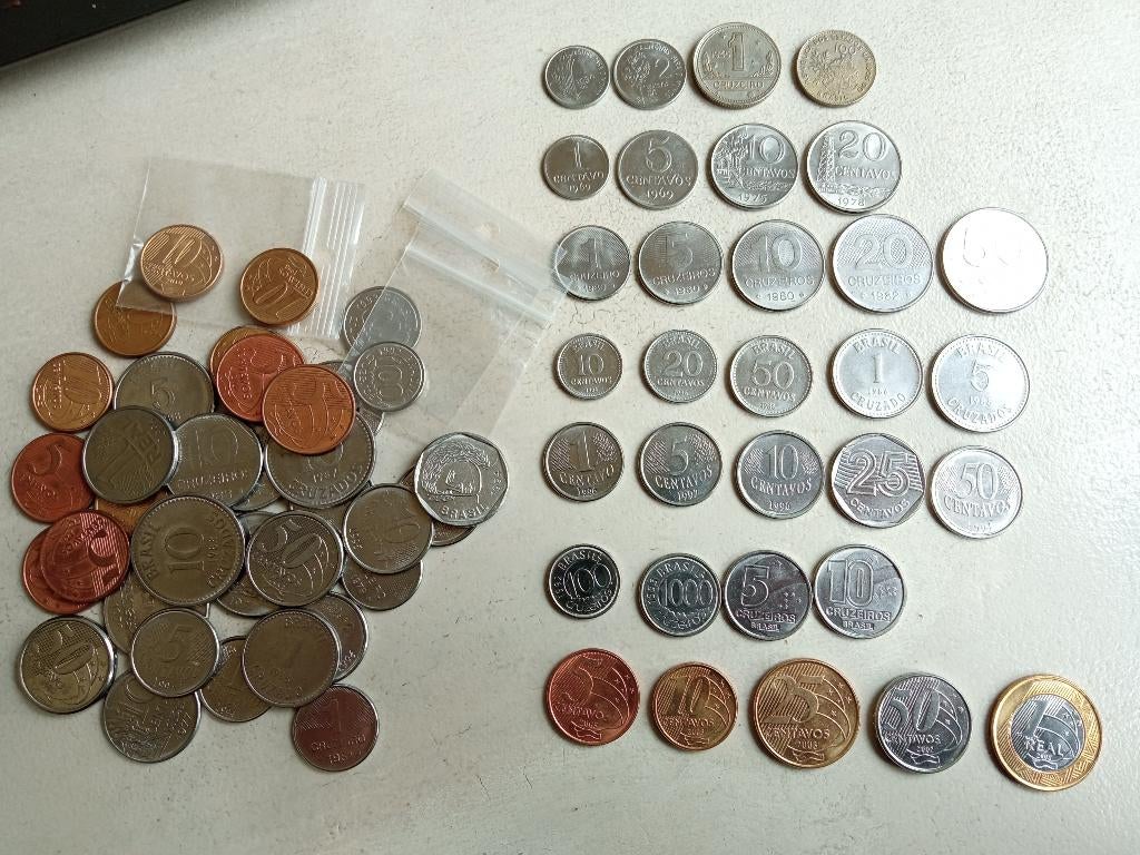 Brazilie lot munten., Ophalen of Verzenden, Zuid-Amerika, Setje