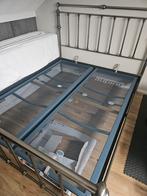 Auping bed met verstelbaar hoofdeind, Ophalen, 210 cm, Tweepersoons, Metaal