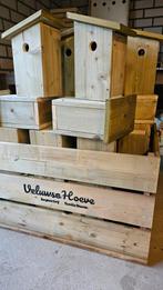 Houten vogelhuisjes, Ophalen of Verzenden