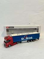 St vd Brink DAF XG+ met huifoplegger 1:87, St vd Brink, Nieuw, Ophalen of Verzenden, Bus of Vrachtwagen