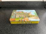 Vintage Patria koektrommel met Zaanse huisjes, Verzamelen, Blikken, Ophalen of Verzenden, Gebruikt, Koek(jes), Overige merken