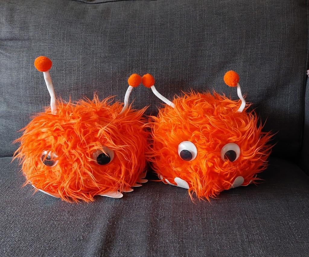 2 grote oranje Mega Wuppies, Ophalen of Verzenden, Zo goed als nieuw, Oranje, Overige typen